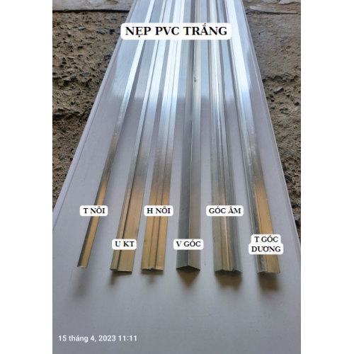 Nẹp PCv trắng